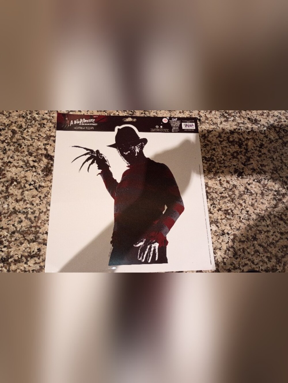 Nightmare on Elm Street Freddy Krueger Wall Decal - Black & Red